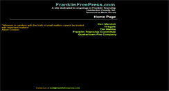 Desktop Screenshot of franklinfreepress.com